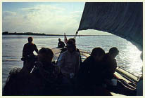 skiff at water